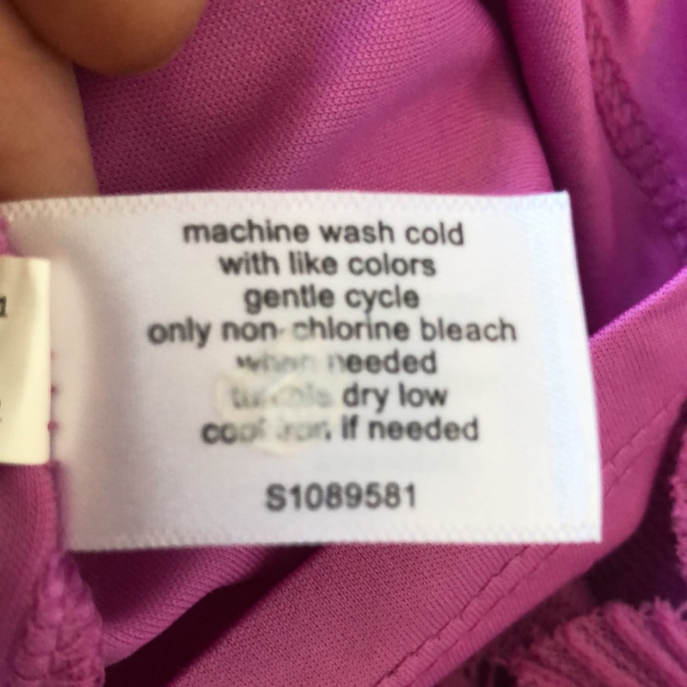 Lane Bryant Smocked Off The Shoulder Berry Color Top . Size 18/20. - Picture 4 of 12